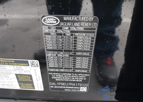 2024 Land Rover Range Rover Sport Se из США, поврежденный, VIN SAL1P9EU7RA179122